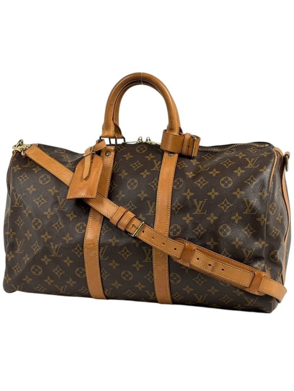 Louis Vuitton Keepall Bandouliere 45 Monogram Brown